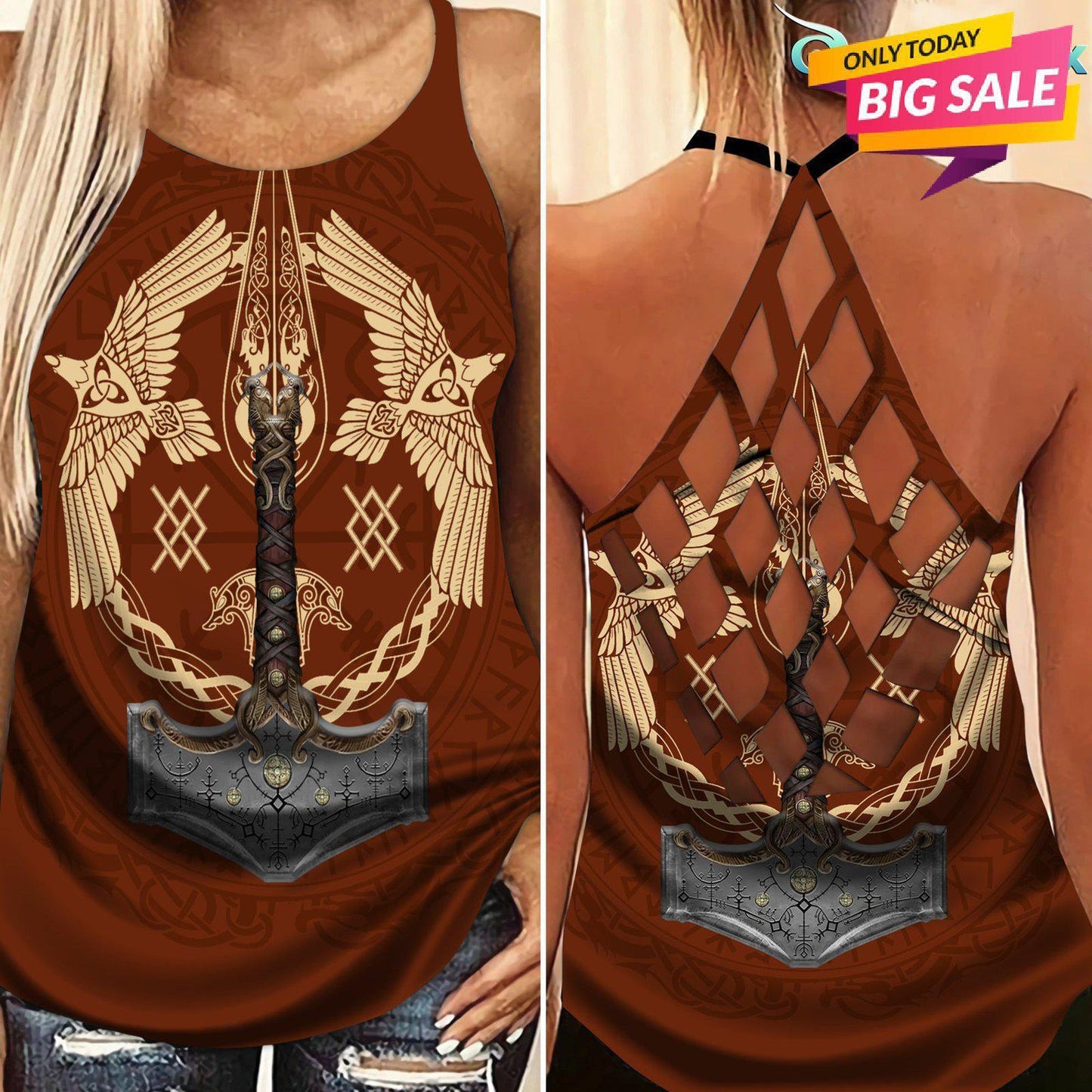 Viking Strength Hollow Tank Top For Active Lifestyles And Daily Comfort