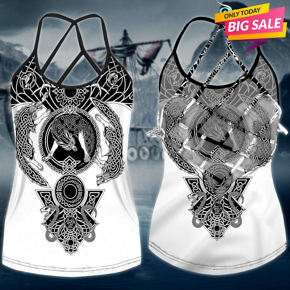 Viking Strength Hollow Tank Top For Summer Adventures And Relaxed Style