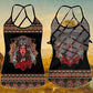 Native Wolf Woman Rose Hollow Tank Top For Yoga Practice And Summer Outings