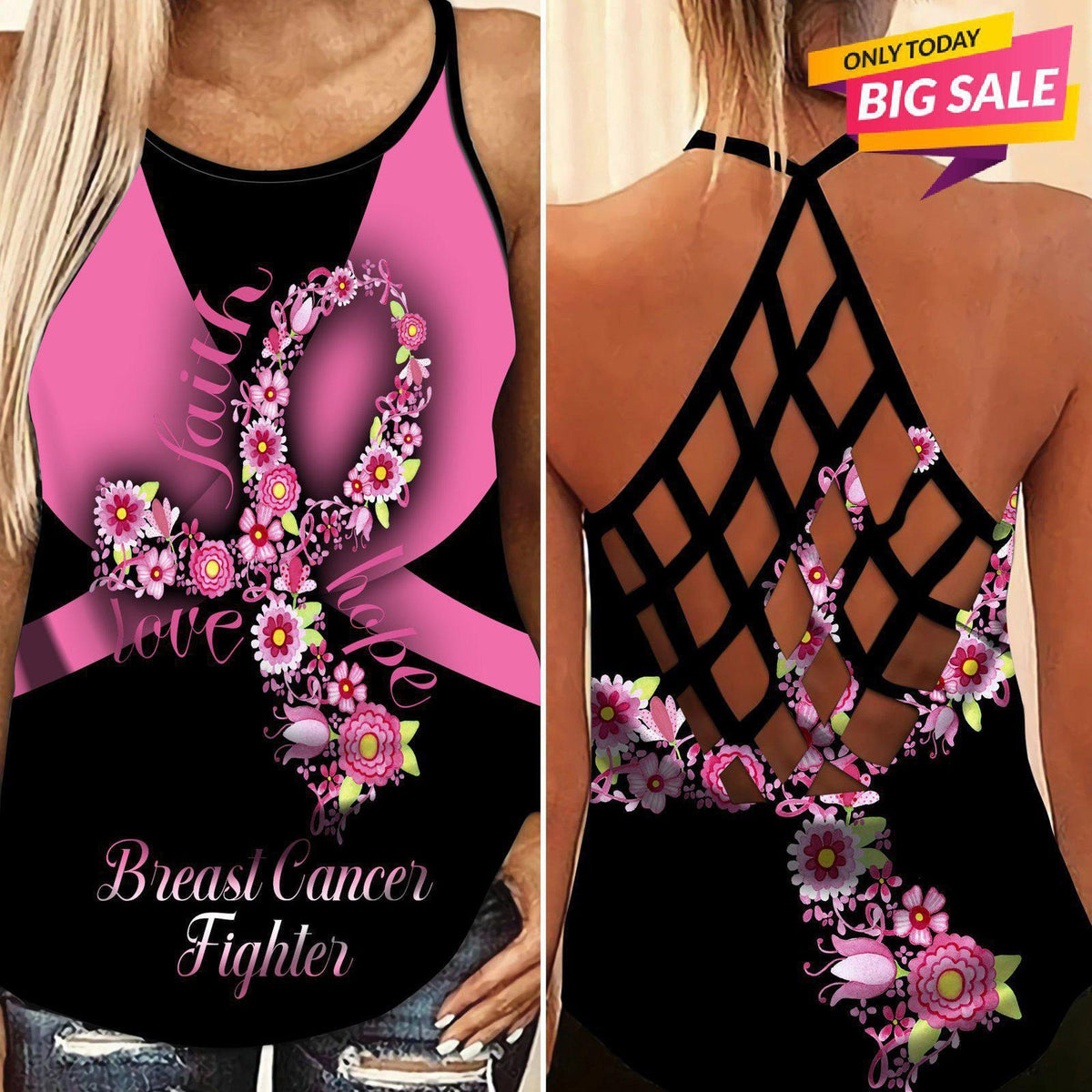 Cancer Strength Hollow Tank Top For Support Gatherings And Everyday Wear