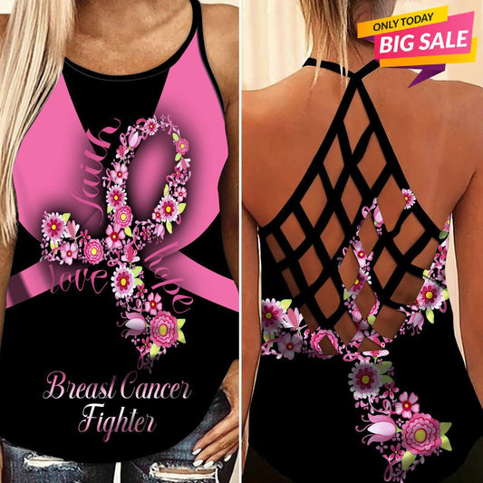 Cancer Strength Hollow Tank Top For Support Gatherings And Everyday Wear