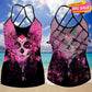 Cancer Strength Hollow Tank Top For Awareness Activities And Summer Events