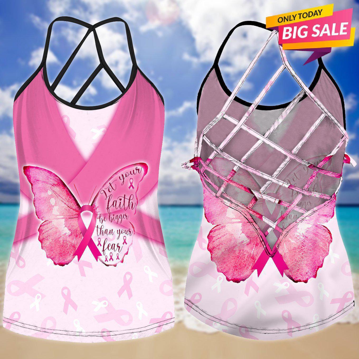Cancer Strength Hollow Tank Top For Awareness Walks And Weekend Style