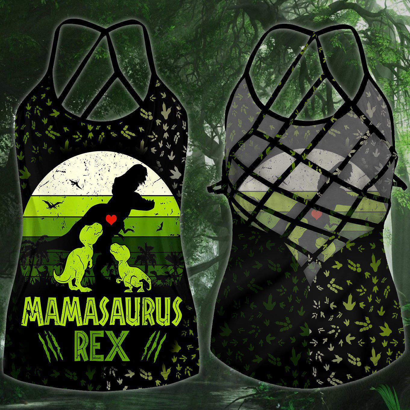 Dinosaurs Peace Life Hollow Tank Top For Meditation Practice And Festivals
