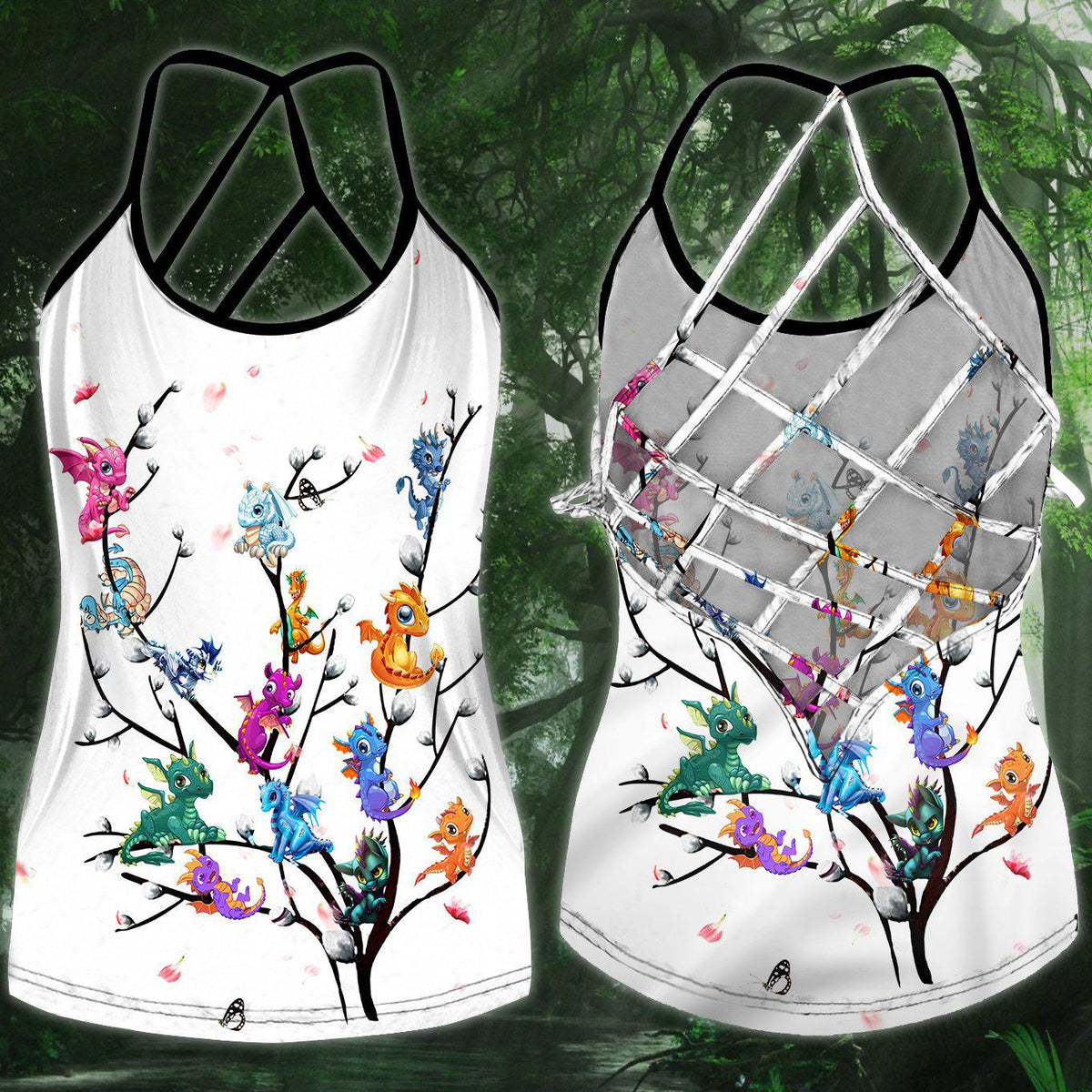 Dragon Strength Everyday Hollow Tank Top For Outdoor Activities And Casual Style