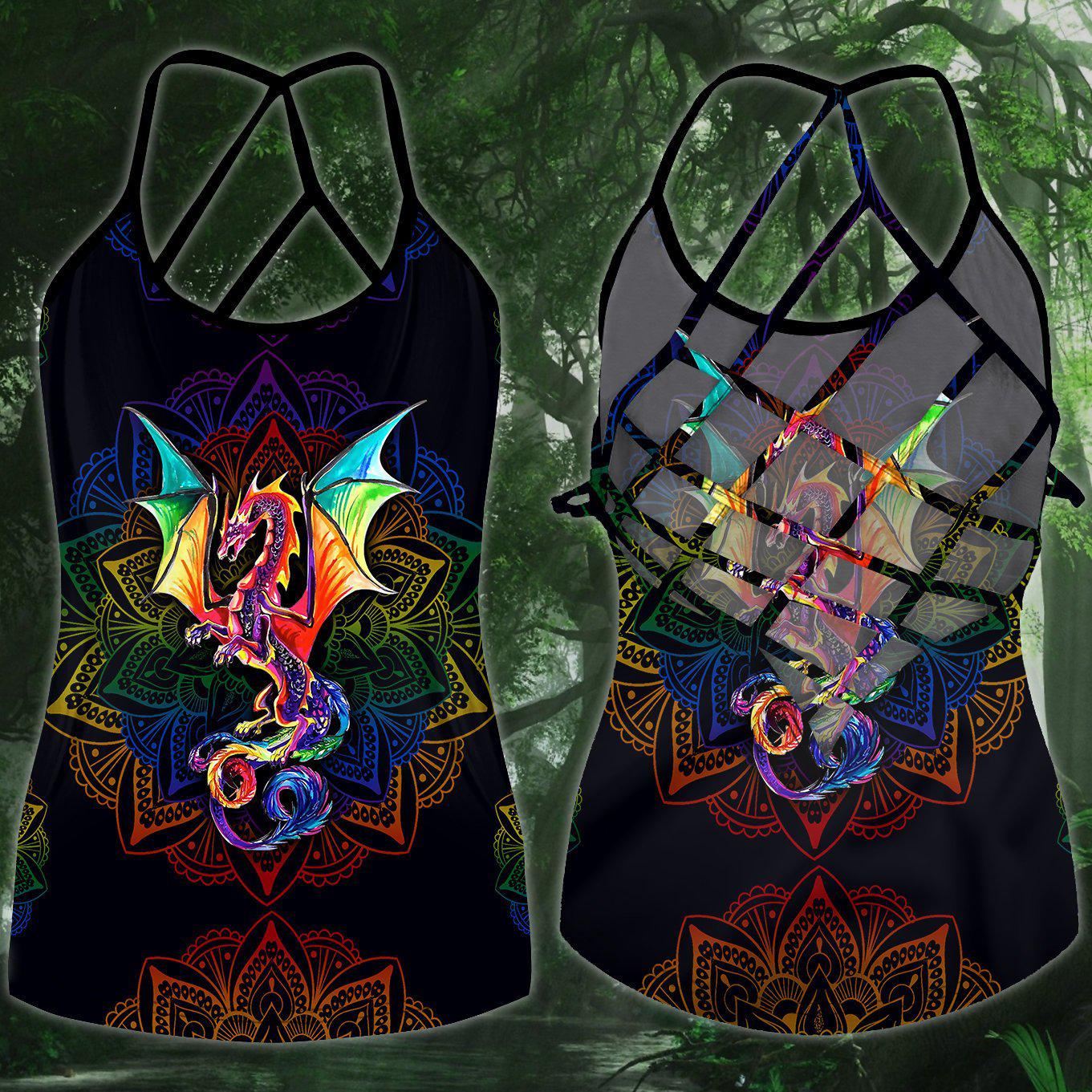 Dragon Strength Everyday Hollow Tank Top For Fitness Sessions And Daily Wear