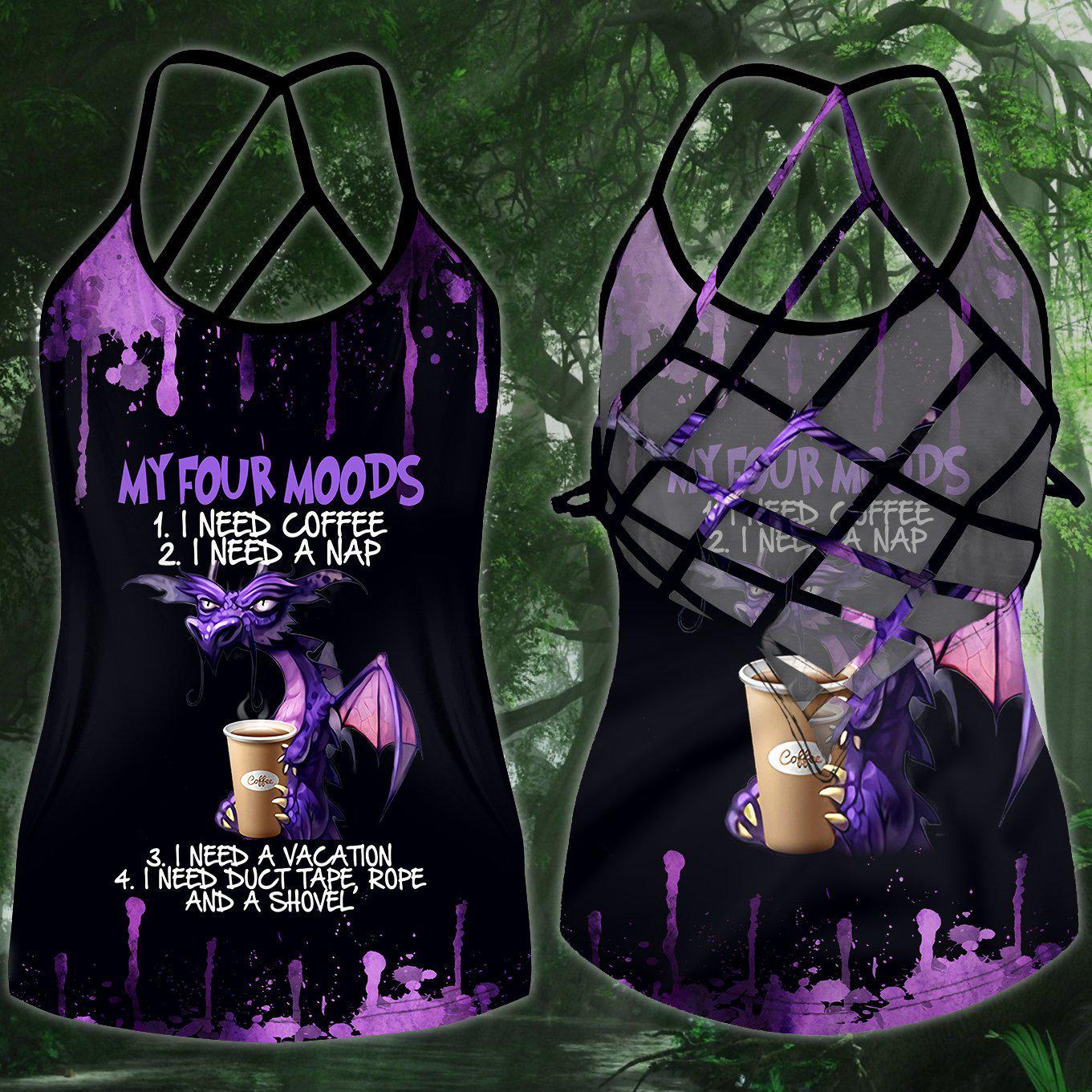 Dragon Strength Everyday Hollow Tank Top For Active Days And Statement Style