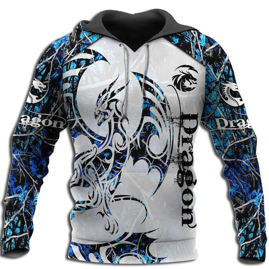 Fantasy Dragon Tattoo Hoodie For Creative Streetwear Outdoor Trips And Gift Giving