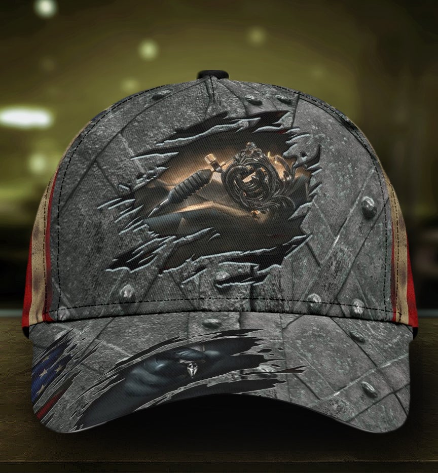 Tattoo Black Hand Art Classic Cap For Outdoor Activities Weekend Trips And Casual Wear