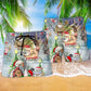 Tattoo Santa Christmas Beach Shorts Pattern Detail For Summer Adventures And Relaxed Holiday Style