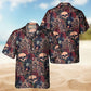 Tattoo Skull Christmas Hawaiian Shirt For Island Vacations, Resort Wear, And Relaxed Seasonal Style