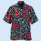 Tattoo Rose Heart Hawaiian Shirt For Beach Days, Summer Outings, And Thoughtful Gift Giving