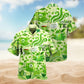 Tea Green Hawaiian Shirt For Resort Trips, Coastal Parties, And Warm Weather Style