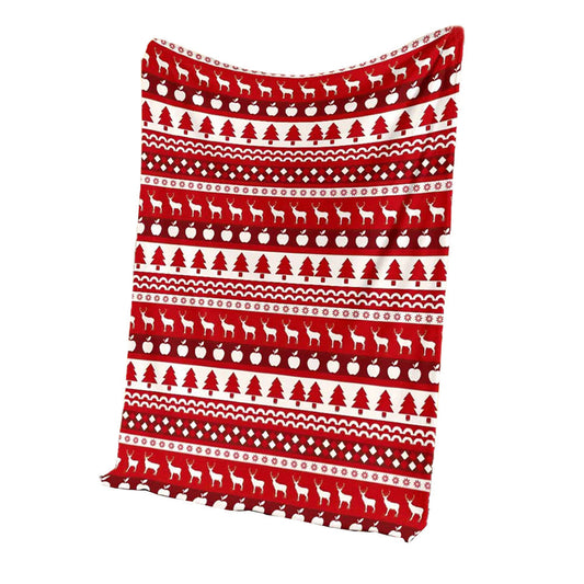Christmas Teacher Simple Pattern Flannel Blanket For Cozy Bedroom Sofa Decor