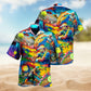 Tennis Creative Pattern Hawaiian Shirt For Resort Trips, Coastal Parties, And Warm Weather Style