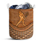 Tennis Rattan Texture Sporty Laundry Basket For Bathroom Bedroom Storage