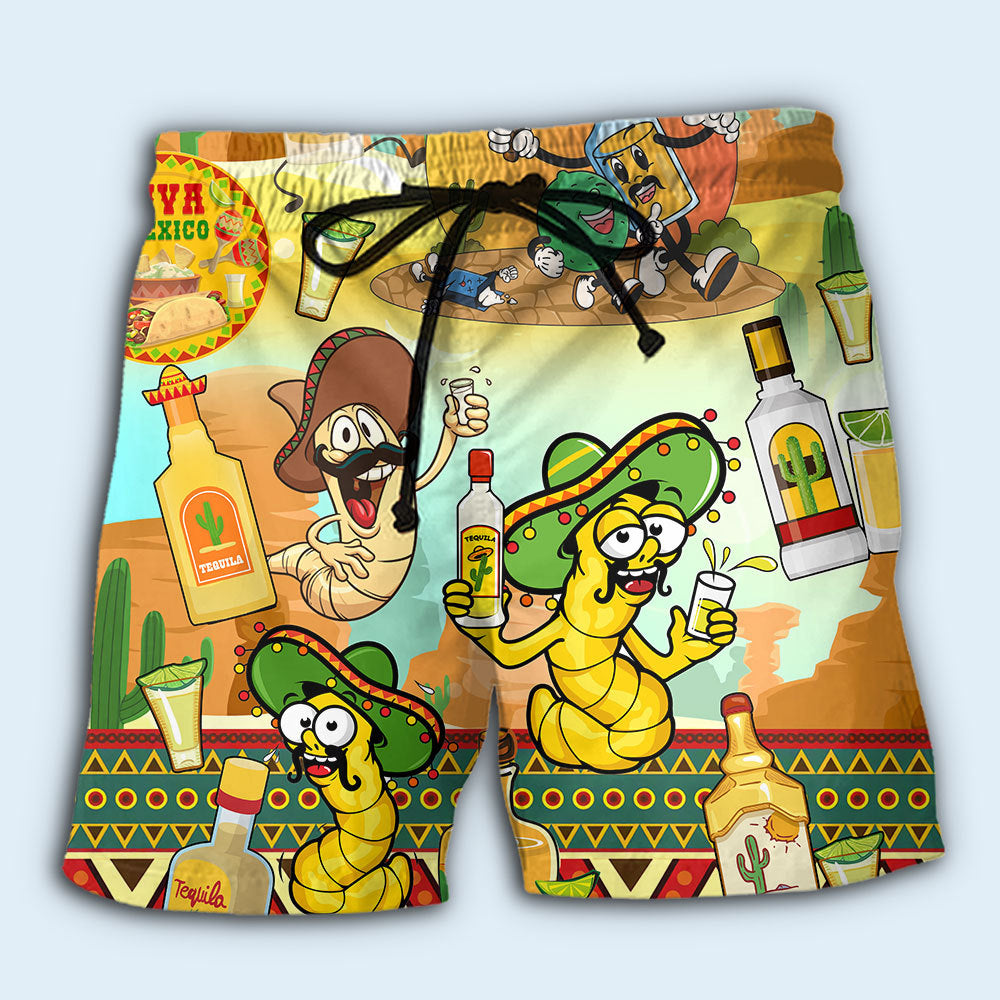 Tequila Lover Mexico Beach Shorts Design Detail For Coastal Escapes And Daily Wear