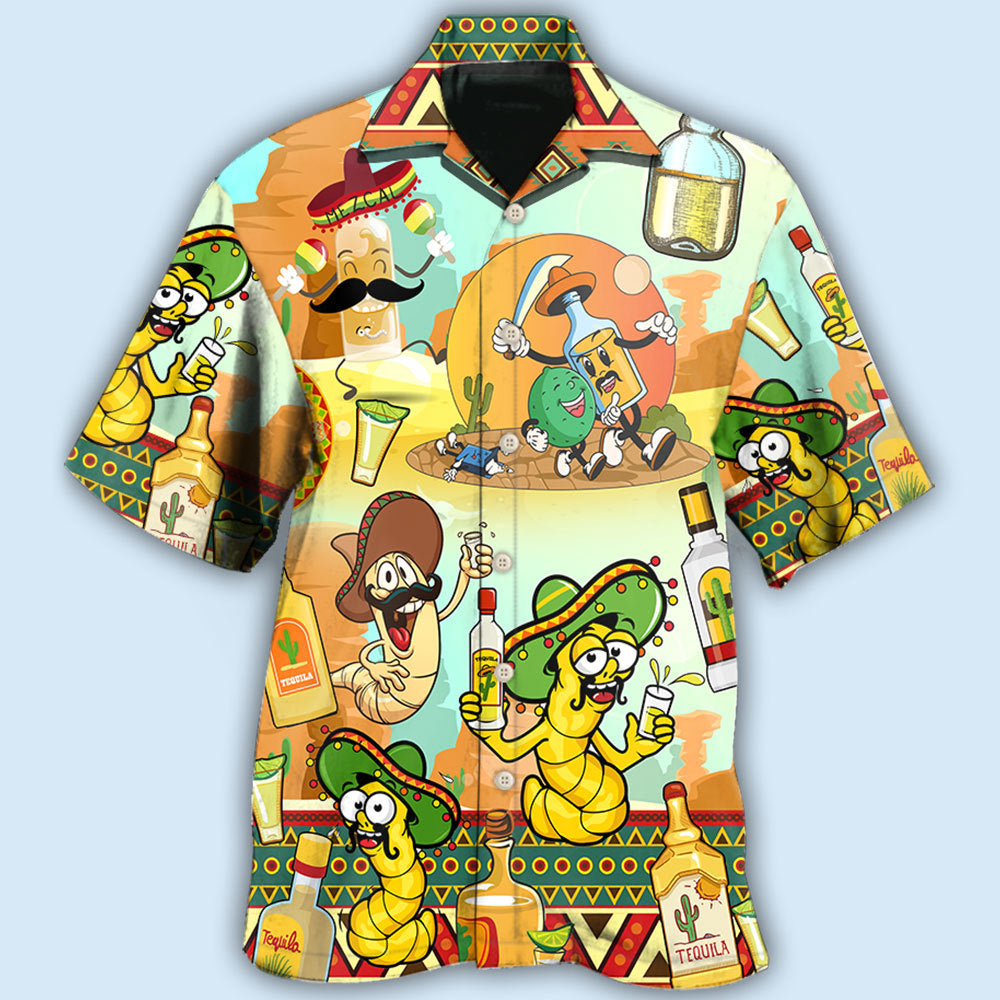 Wine Tequila Mexico Hawaiian Shirt For Coastal Travel, Casual Events, And Comfortable Summer Wear