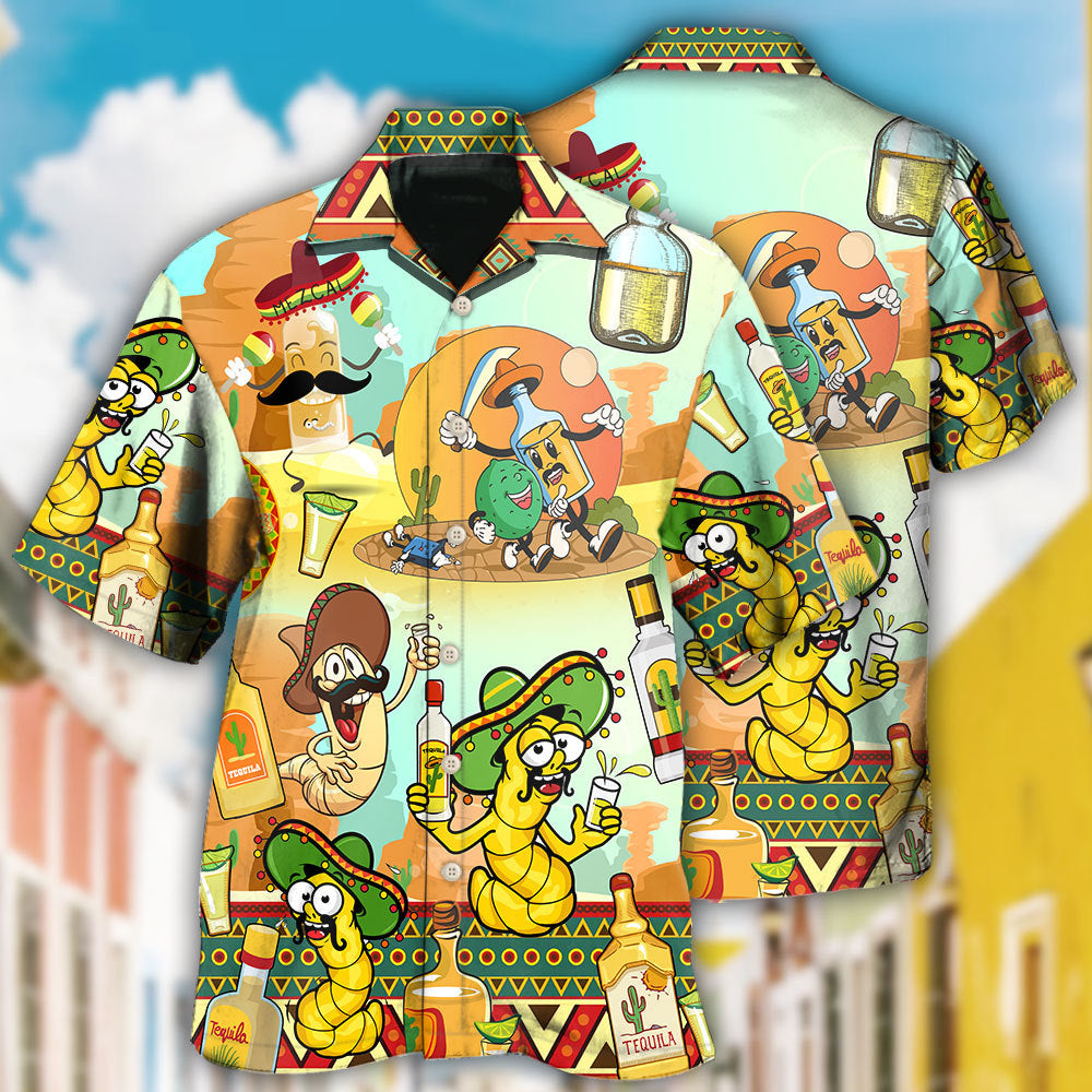 Wine Tequila Mexico Hawaiian Shirt For Coastal Travel, Casual Events, And Comfortable Summer Wear