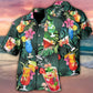 Tropical Cocktail Tequila Leaf Hawaiian Shirt For Island Getaways, Outdoor Gatherings, And Comfortable Summer Wear