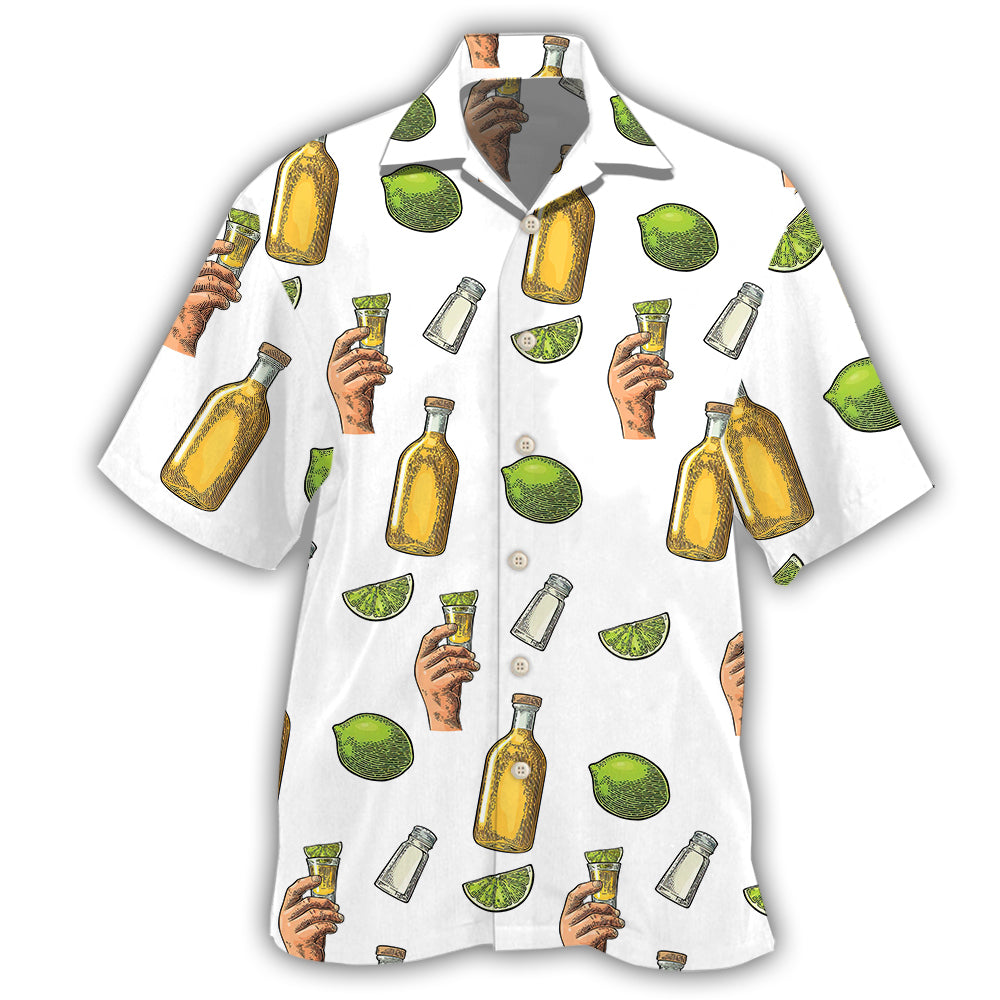 Wine Tequila Cheaper Therapy Humor Hawaiian Shirt For Summer Vacation, Beach Travel, And Casual Wear