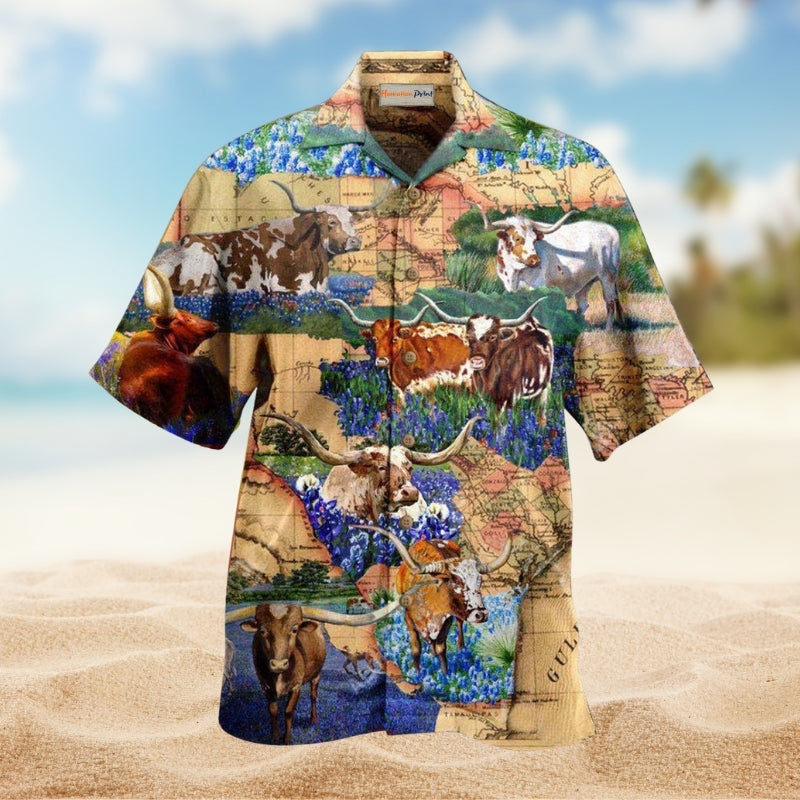 Texas Pride Hawaiian Shirt For Coastal Adventures Outdoor Gatherings And Casual Warm Weather Wear