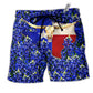 Texas Forever Texas Bluebonnet Blue Hawaiian Beach Shorts For Coastal Adventures And Resort Days