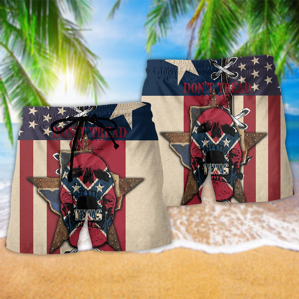 Texas Peace Life Skull Beach Shorts For Coastal Adventures And Relaxed Summer Wear
