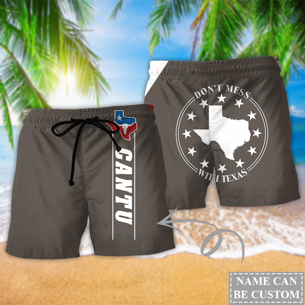 Texas Peace Life Bold Statement Art Personalized Beach Shorts For Summer Vacation And Coastal Travel