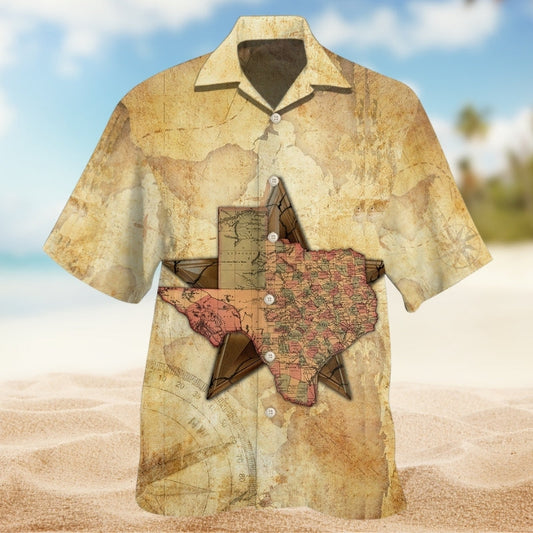 Texas Peace Hawaiian Shirt For Resort Escape, Coastal Festival, And Island Inspired Style
