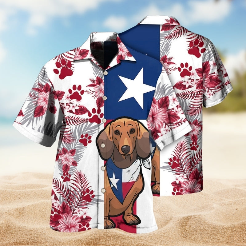 Texas Peace Hawaiian Shirt For Tropical Holiday And Vacation Style