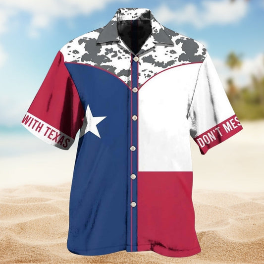 Texas Peace Hawaiian Shirt For Beachside Event And Summer Party Style