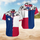 Texas Peace Hawaiian Shirt For Resort Holiday, Island Getaway, And Daily Summer Wear