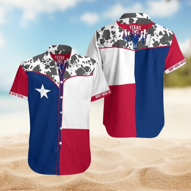 Texas Peace Hawaiian Shirt For Resort Holiday, Island Getaway, And Daily Summer Wear