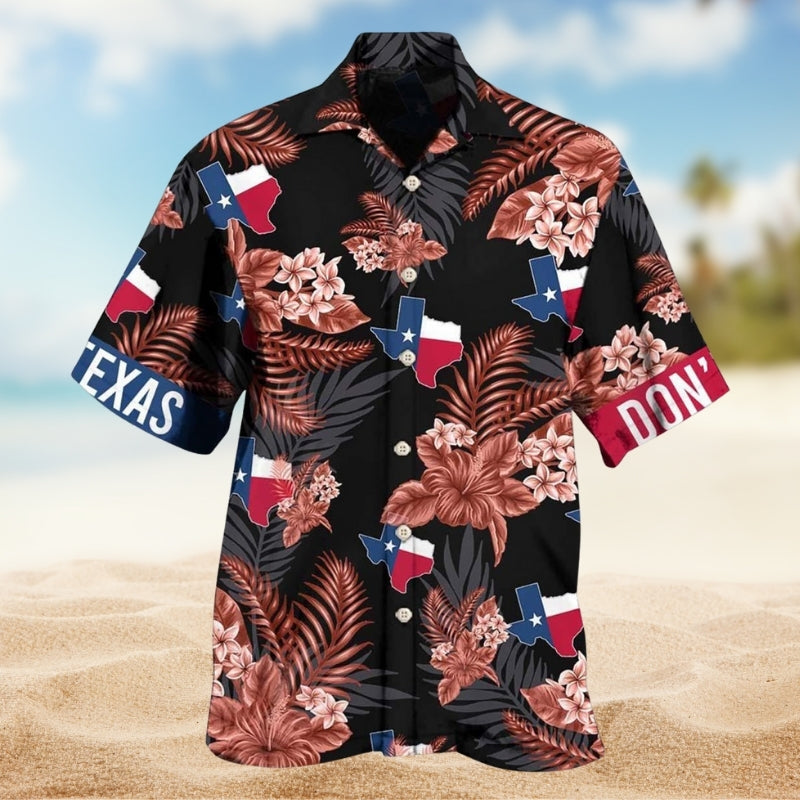 Texas Peace Hawaiian Shirt For Cruise Journey, Beach Party, And Island Inspired Style