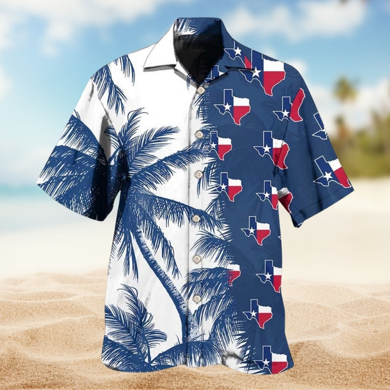 Texas Peace Hawaiian Shirt For Cruise Journey, Beachside Event, And Coastal Casual Wear
