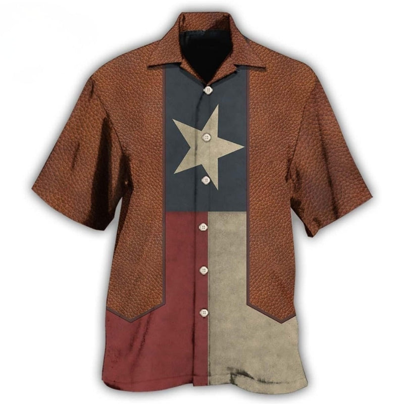 Texas Peace Hawaiian Shirt For Tropical Retreat And Summer Party Style