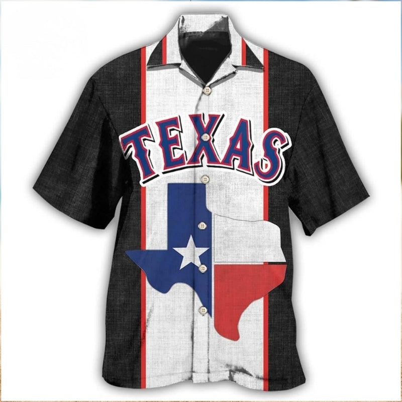Texas Peace Hawaiian Shirt For Summer Road Trip, Outdoor Event, And Vacation Style