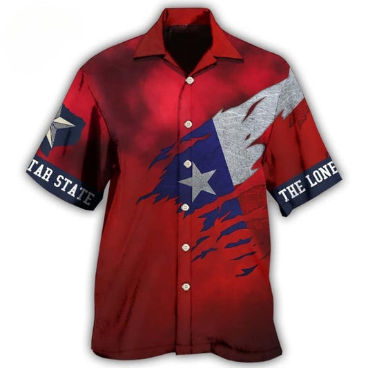 Texas Peace Hawaiian Shirt For Warm Weather Outing, Weekend Escape, And Summer Party Style
