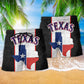 Texas Peace Life Lone Star Beach Shorts Print Detail For Beach Activities And Vacation Wear