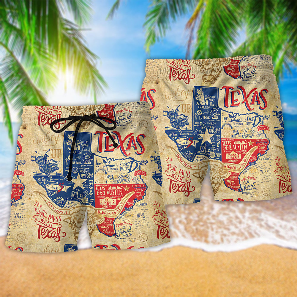 Texas Peace Life Vintage Lone Star Beach Shorts For Warm Weather Travel And Everyday Comfort