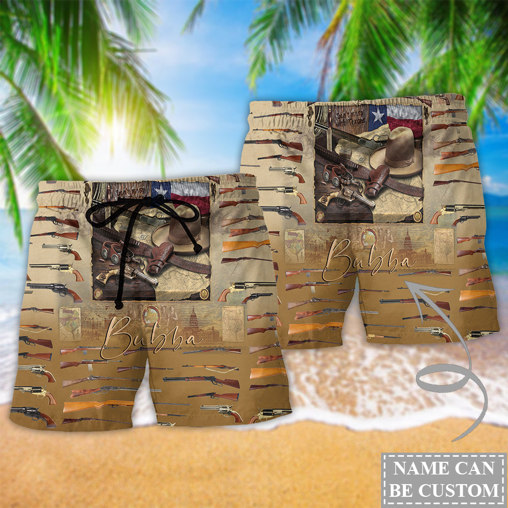 Texas Pride Strong Statement Personalized Beach Shorts For Summer Vacation And Coastal Travel