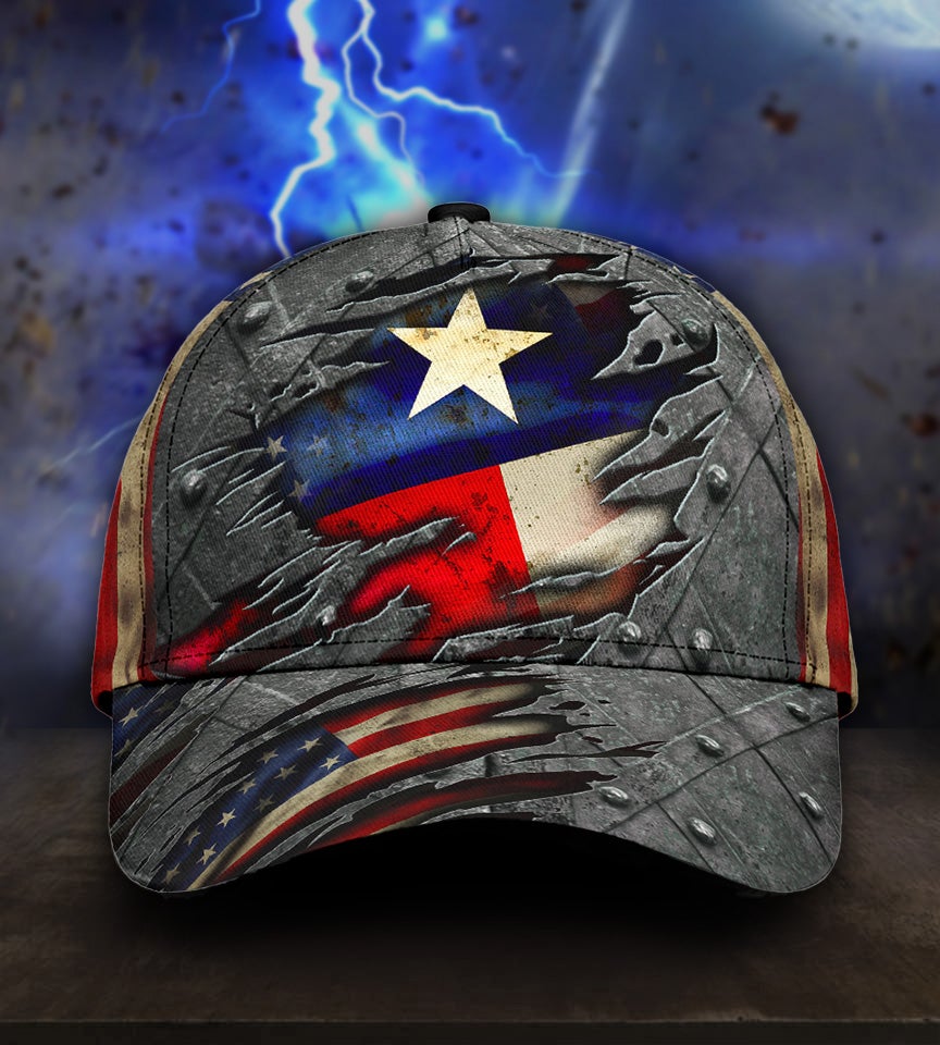 Texas US Flag Patriotic Classic Cap For Festivals Travel Adventures And Casual Gift Giving