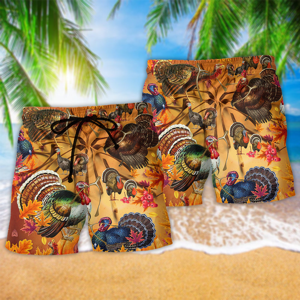 Thanksgiving Wishbone Holiday Beach Shorts For Coastal Adventures And Relaxed Summer Wear