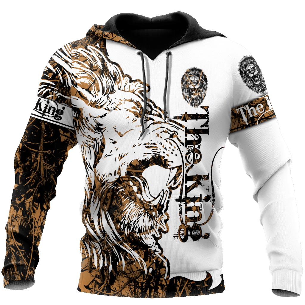 Alpha King Lion Tattoo Hoodie For Animal Artwork Fans Seasonal Events And Gift Giving