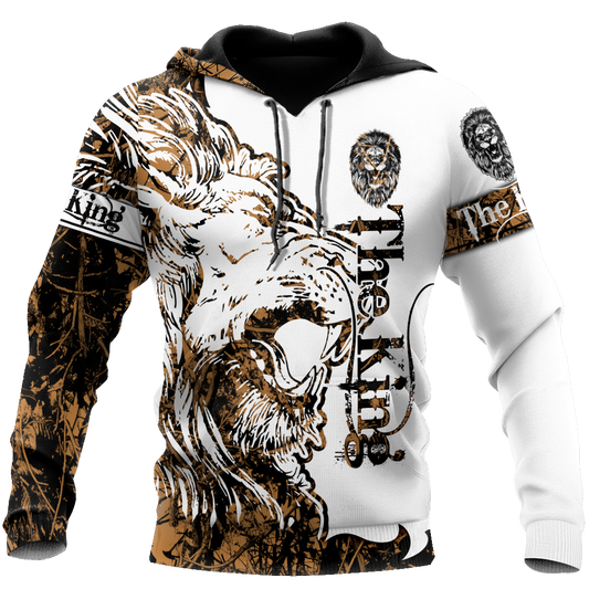 Alpha King Lion Tattoo Hoodie For Animal Artwork Fans Seasonal Events And Gift Giving
