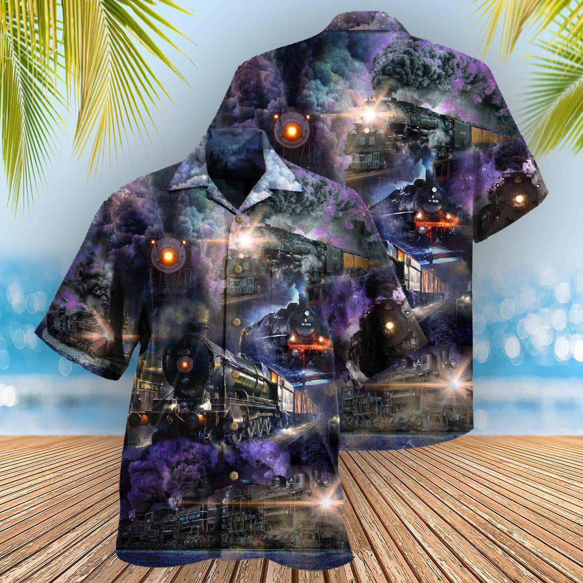 Train Bilowing Hawaiian Shirt Design View For Resort Travel And Thoughtful Gifting