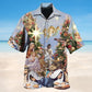 Faith Inspired Graphic Hawaiian Shirt For Tropical Holidays, Outdoor Gatherings, And Everyday Comfort
