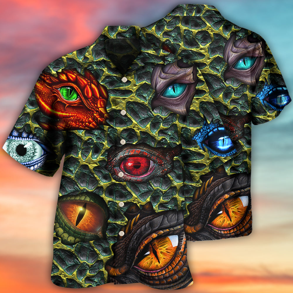 Dragon Eye Hawaiian Shirt Pattern View For Lightweight Everyday Style