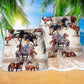 The Horse Whisperer Amazing Style Hawaiian Print Beach Shorts For Relaxed Warm Weather Wear